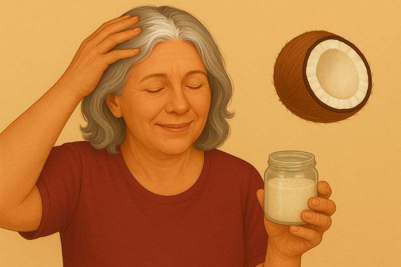 מסכת שמן קוקוס מדהימה לשיער יבש ופגום