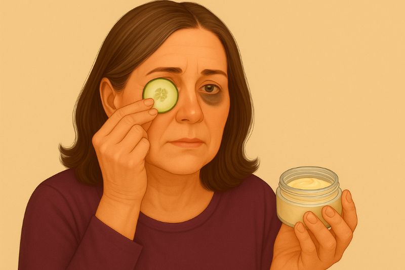 דרכים טבעיות לטיפול בעיגולים שחורים בעיניים