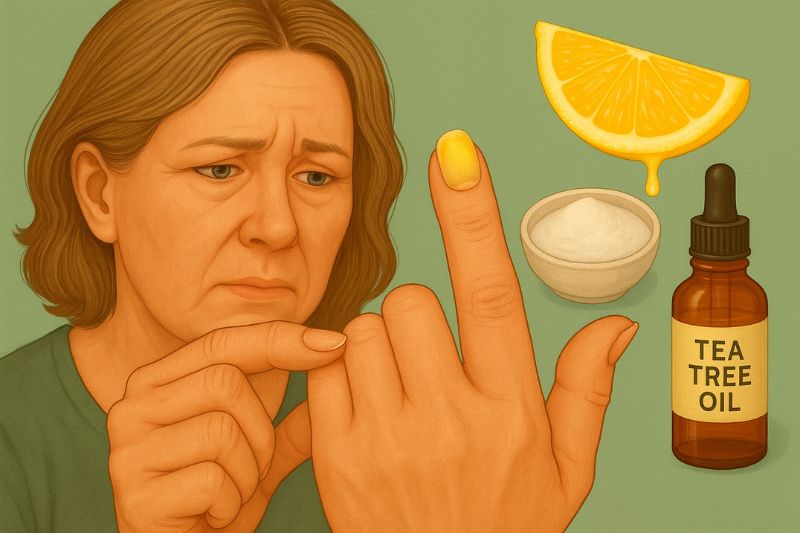 איך להיפטר מציפורניים צהובות