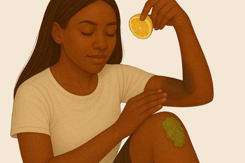 7 דרכים יעילות להבהרת חלקי עור כהים במיוחד