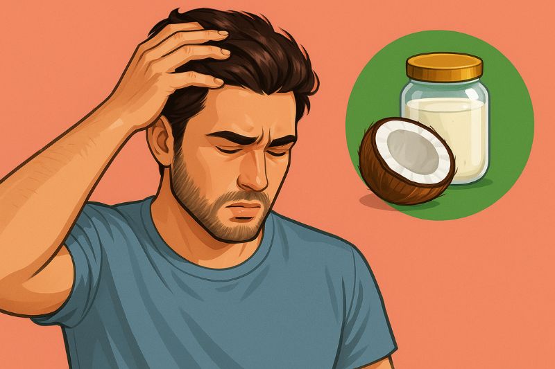 איך להשתמש בשמן קוקוס כדי למנוע נשירה והקרחה