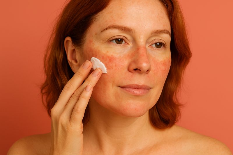 איך להיפטר מכתמי עור אדומים וגוון ולא אחיד