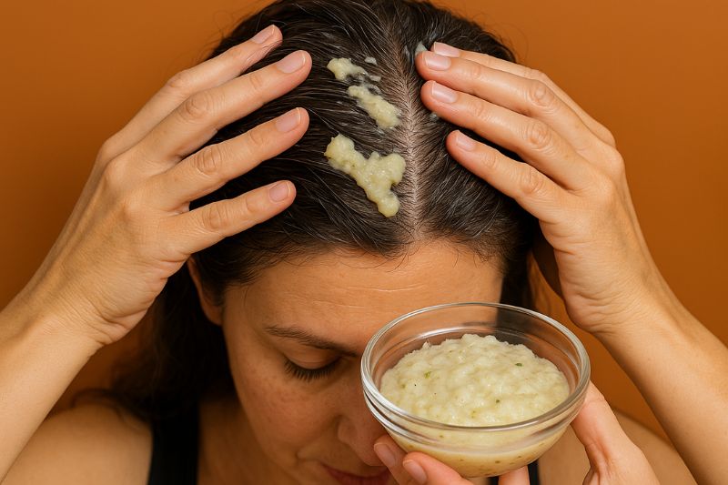 מסכה עוצמתית לטיפול בנשירת שיער