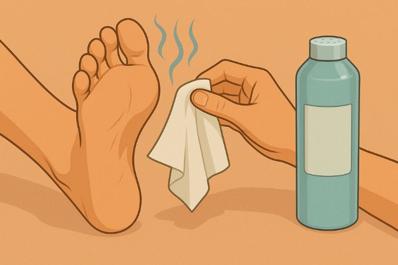 איך להיפטר מריח בכפות הרגליים