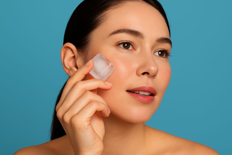 איך קוביית קרח יכולה לעשות פלאים לעורכם