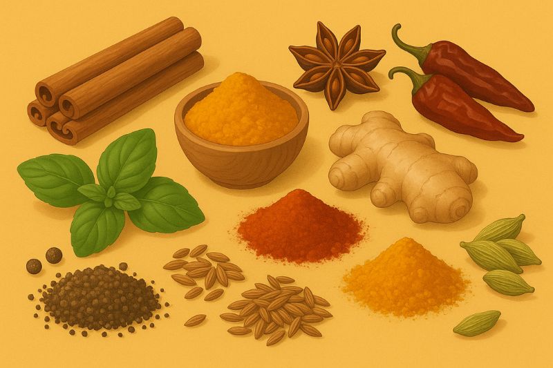 9 תבלינים רבי עוצמה לריפוי הגוף