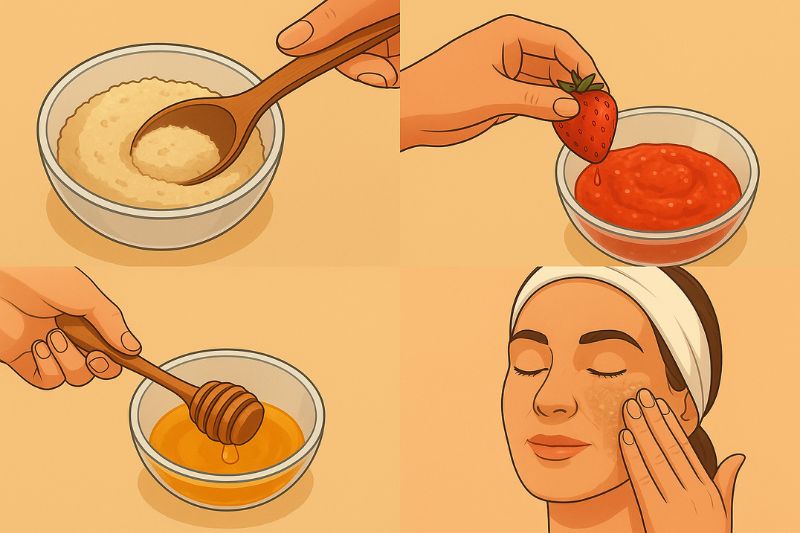 3 פילינגים ביתיים לעור זוהר וחלק