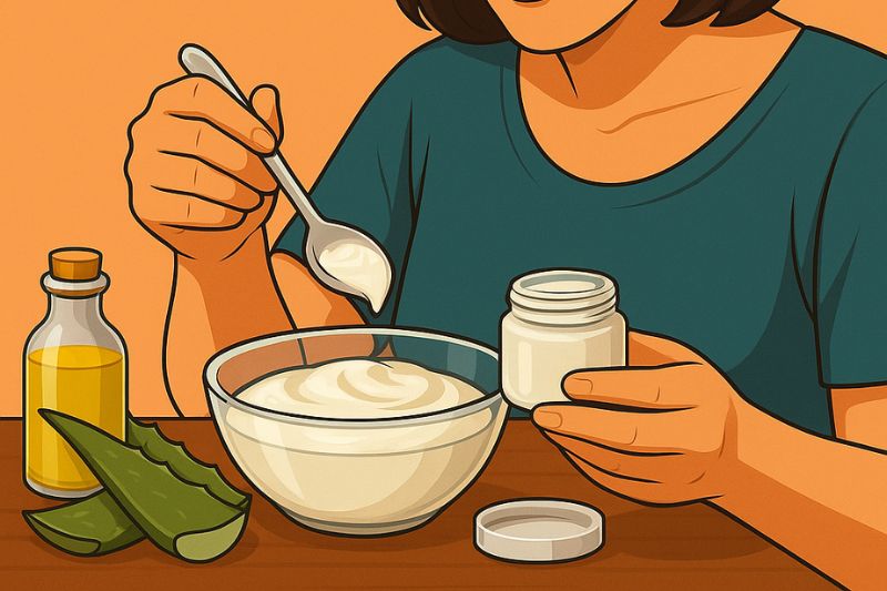 עשו זאת בעצמכם: קרם אלוורה להרגעת העור