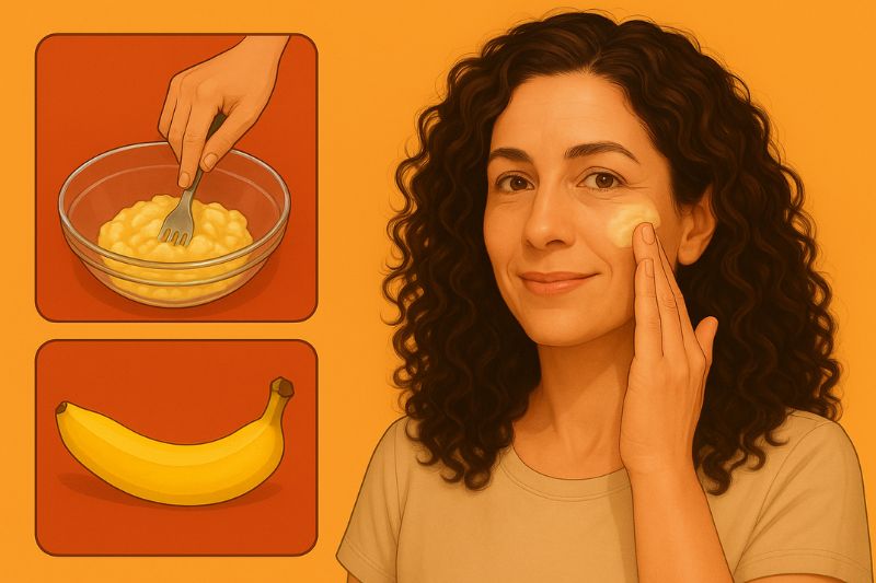 יתרונות היופי המדהימים של בננה עבור העור והשיער!