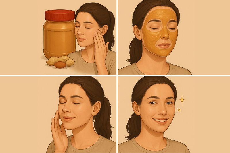 3 שימושים מעולים לחמאת בוטנים על העור!(כדאי לכם להציץ)