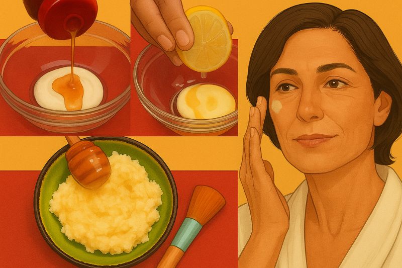 5 מסכות פנים ביתיות להבהרת העור