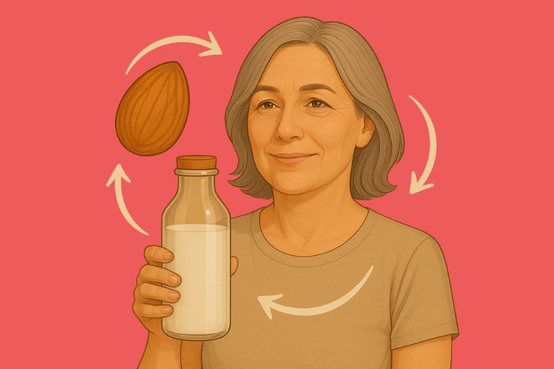 5 יתרונות בריאותיים של חלב שקדים