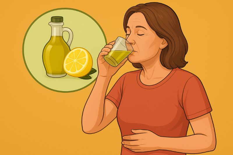 היתרונות של שתיית שמן זית ומיץ לימון על בטן ריקה