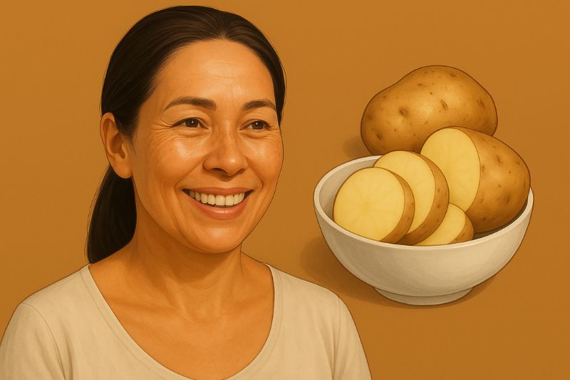 6 יתרונות מדהימים של תפוחי אדמה לעור