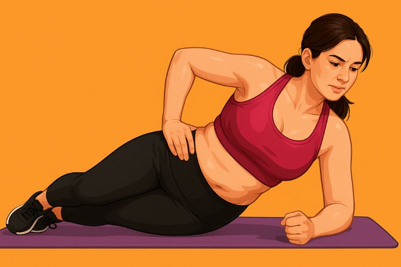 4 צעדים פשוטים להפחתת שומן בצידי הבטן