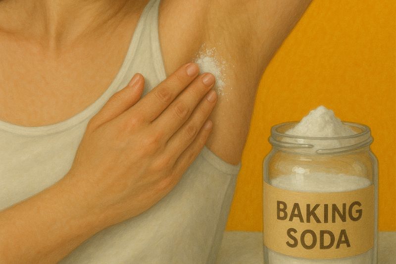 הלבנת בית השחי בעזרת סודה לשתייה