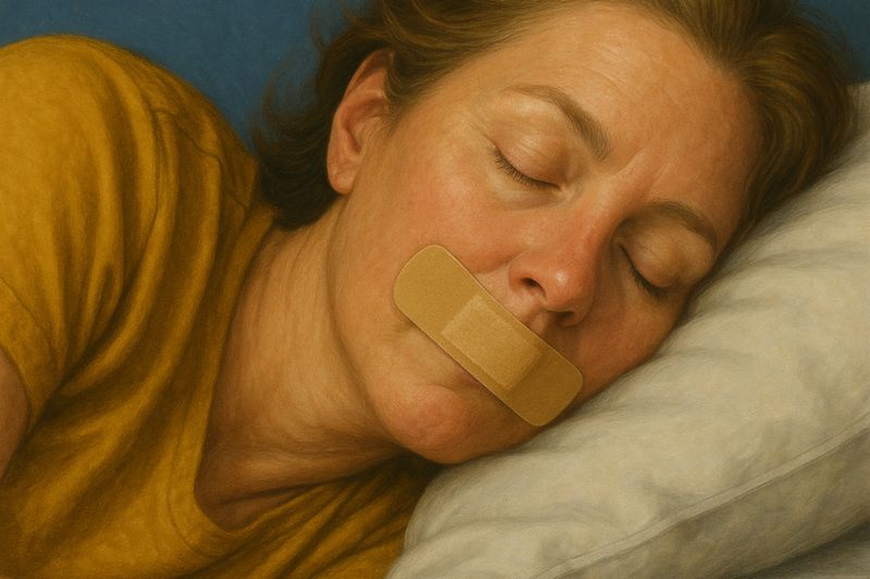 זאת הסיבה שכדאי לכם לשים פלסטר בפה לפני השינה