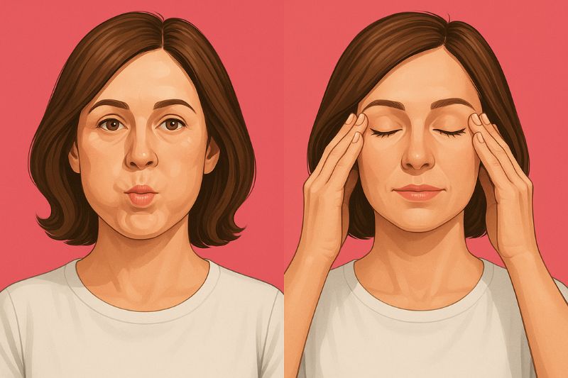 6 תרגילי פנים שיפחיתו משמעותית את הופעת הקמטים!