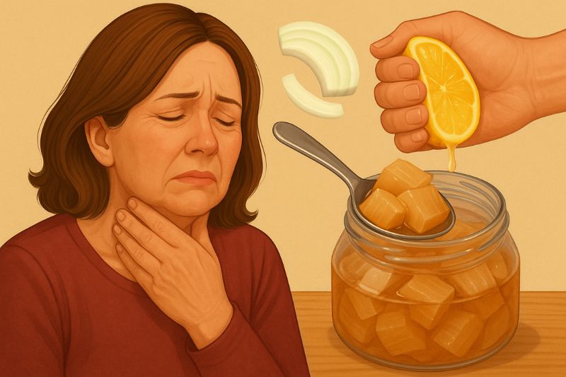 הסוד העתיק של סבתא: איך בצל מרפא כאב גרון ב-24 שעות