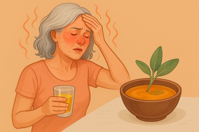 טיפול טבעי בגלי חום בגיל המעבר | שיטות מוכחות