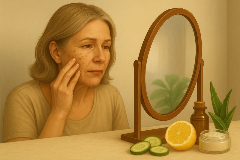 איך להיפטר מכתמי גיל בשיטות טבעיות: המדריך המלא