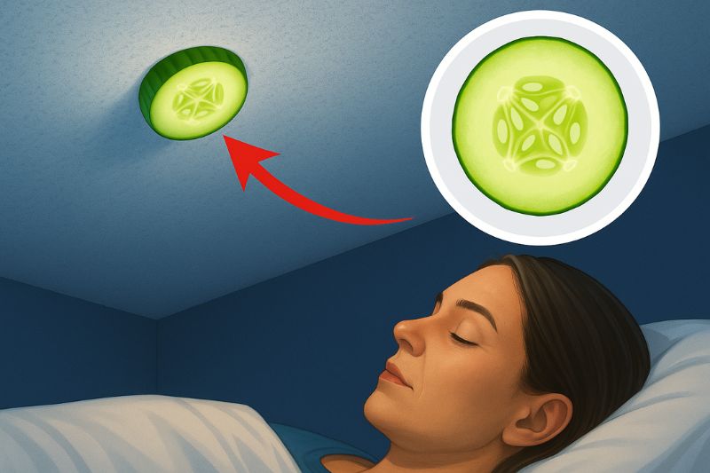 איך מלפפון בתקרה יכול להציל לכם את הלילה