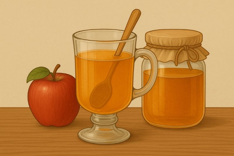 משקה דבש וחומץ תפוחים מהרמב"ם לחיזוק הגוף