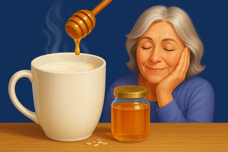 חלב חם עם דבש – התרופה העתיקה נגד נדודי שינה