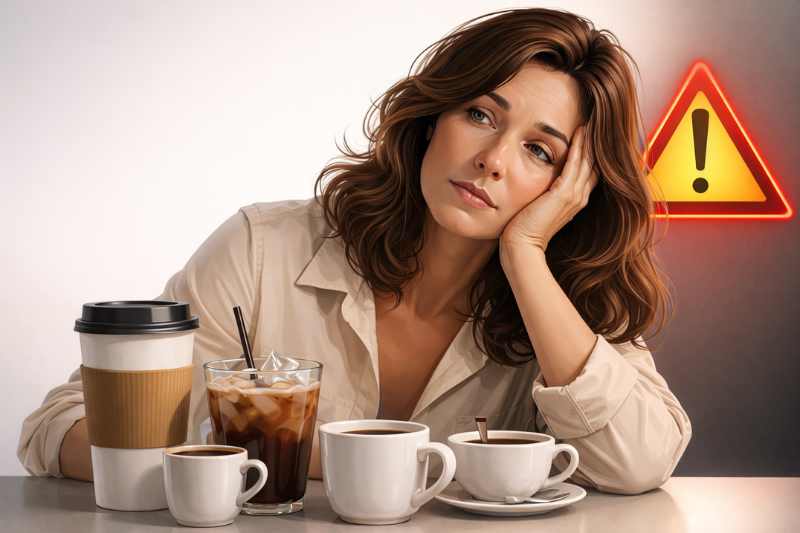 7 סימנים שאתם צורכים יותר מדי קפאין