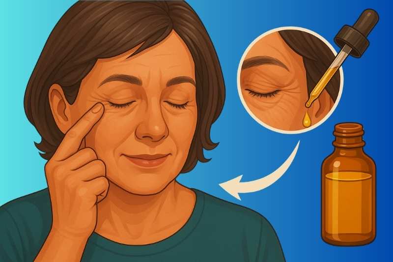 השמן שמחליק קמטים קטנים סביב העיניים