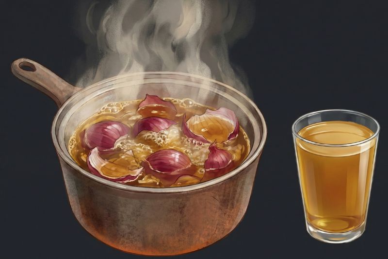 מה יקרה אם תרתיחו קליפות בצל ותשתו את המים?