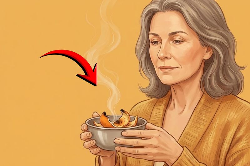 ניקוי הבית מאנרגיות שליליות בעזרת שריפת קליפות תפוז