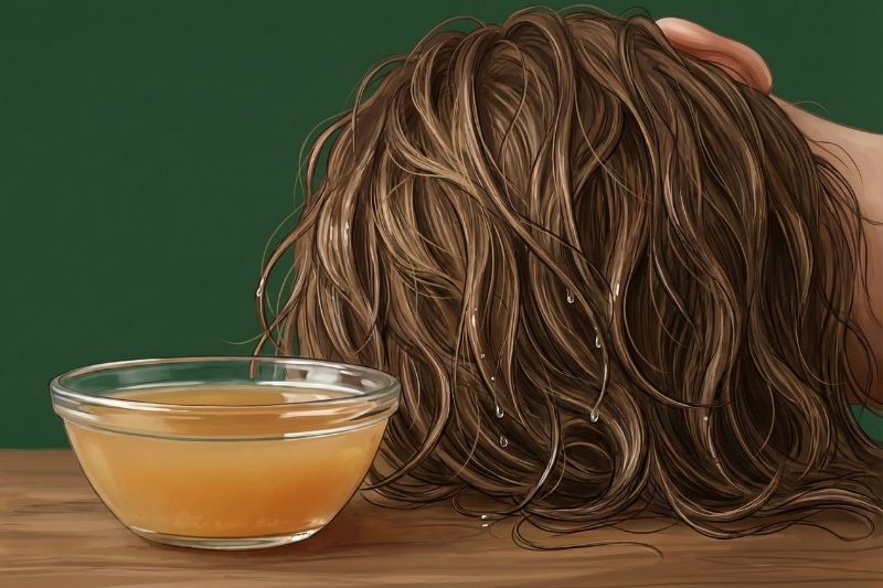 למה כדאי לך למרוח חומץ תפוחים על השיער פעם בשבוע