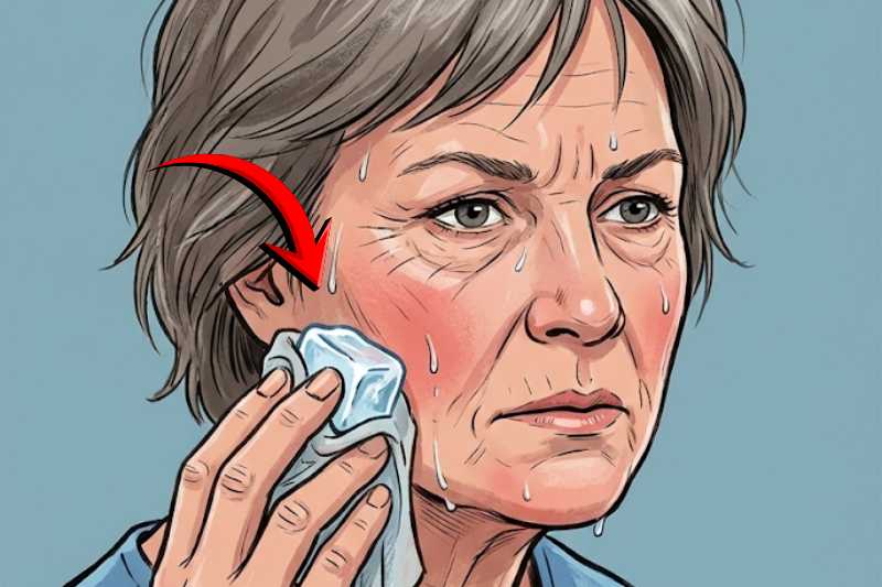 הטריק עם קוביות הקרח שיגרום לפנים שלך להיראות מתוחות וזוהרות בבוקר