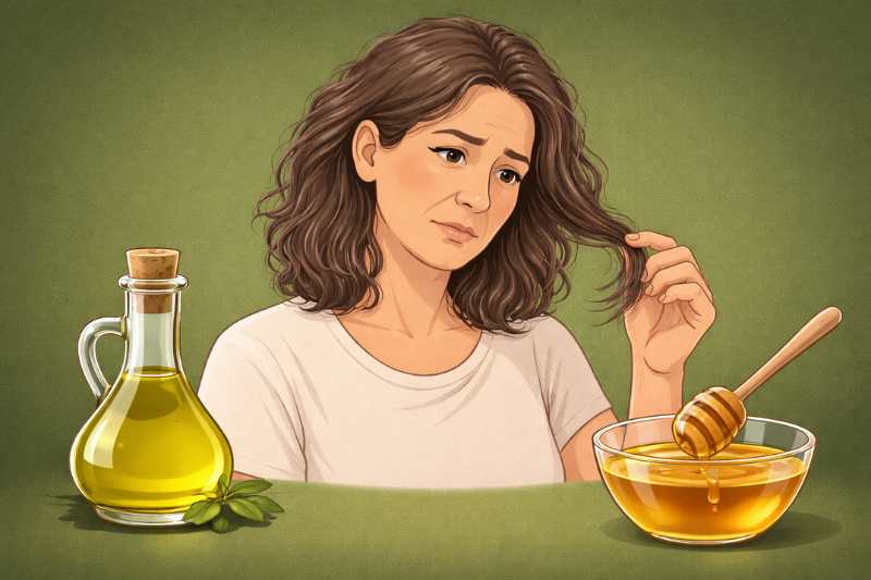 מסכה משני מרכיבים שתחזיר לשיער יבש את הברק תוך טיפול אחד